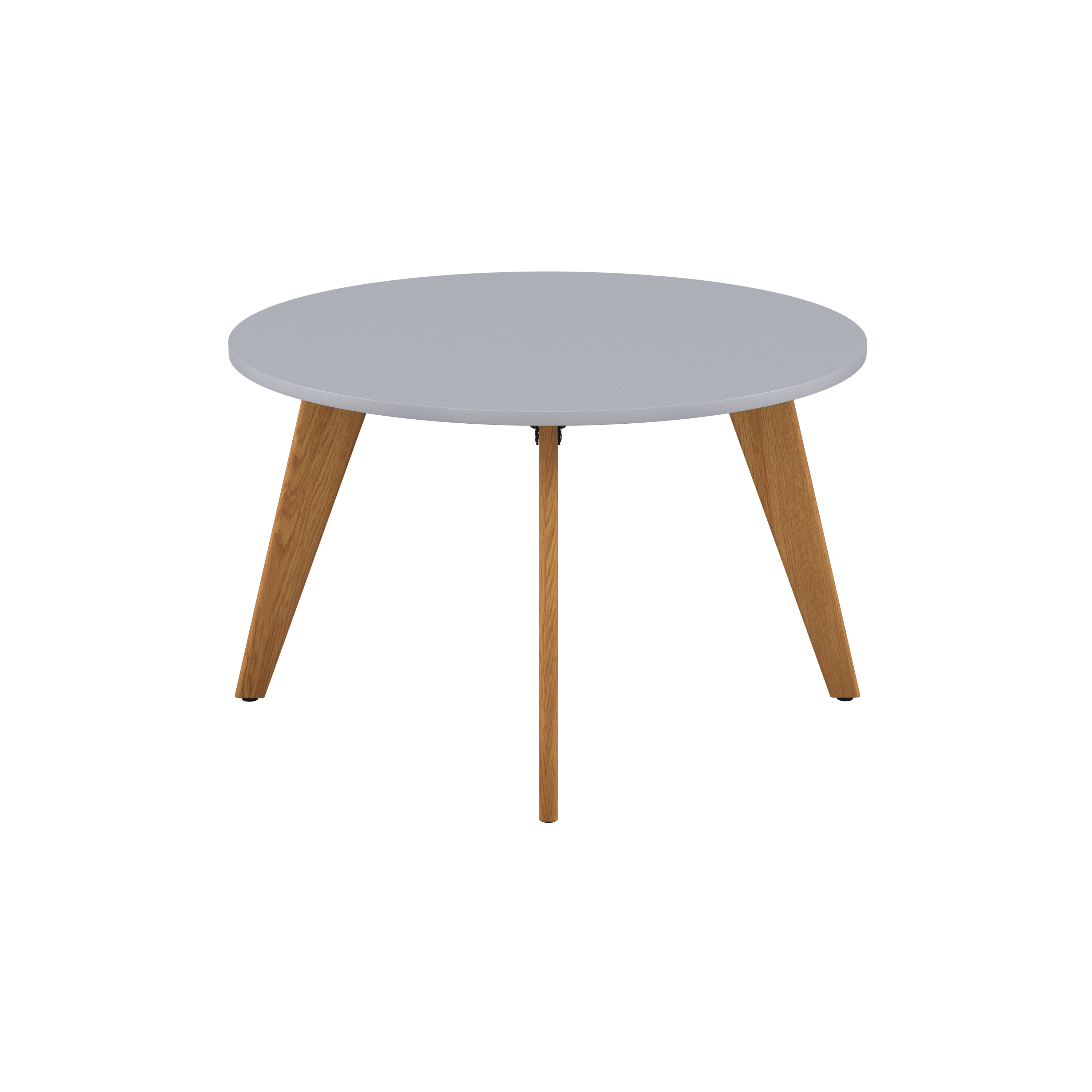 Plateau Round Meeting Table Grey 1200mm